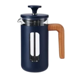 Pisa stempelkande 3 kopper navy træhåndtag La Cafetière