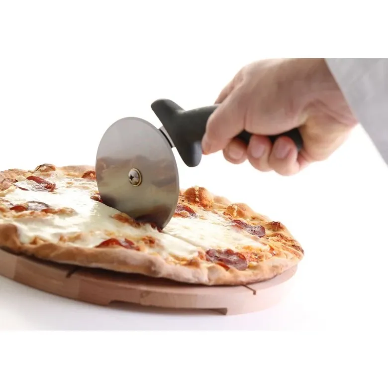 Pizzaskærer rustfrit stål, PP-håndtag 100x230 mm