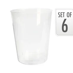 Plastglas 500ml pp sæt 6 stk