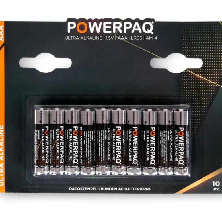 PowerPaq Ultra Alkaline AAA batterier