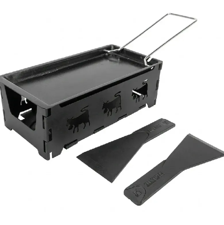 Raclette Sammenklappelig Rustfrit Stål til 2 personer