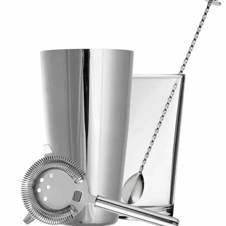 Retail Kit: Boston Shaker, ske, strainer & instruktioner. - Urban bar