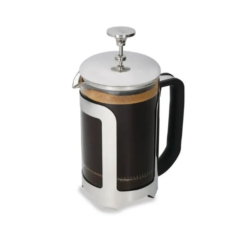 Roma 6-kops stempelkande rustfrit stål La Cafetière