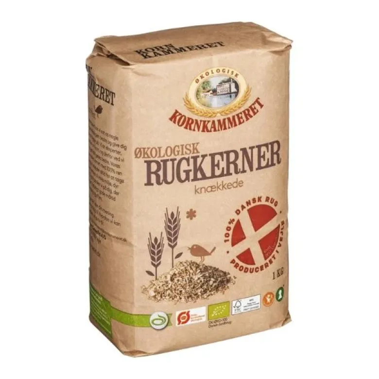 Rugkerner Knækket Øko Kornkammeret 1KG