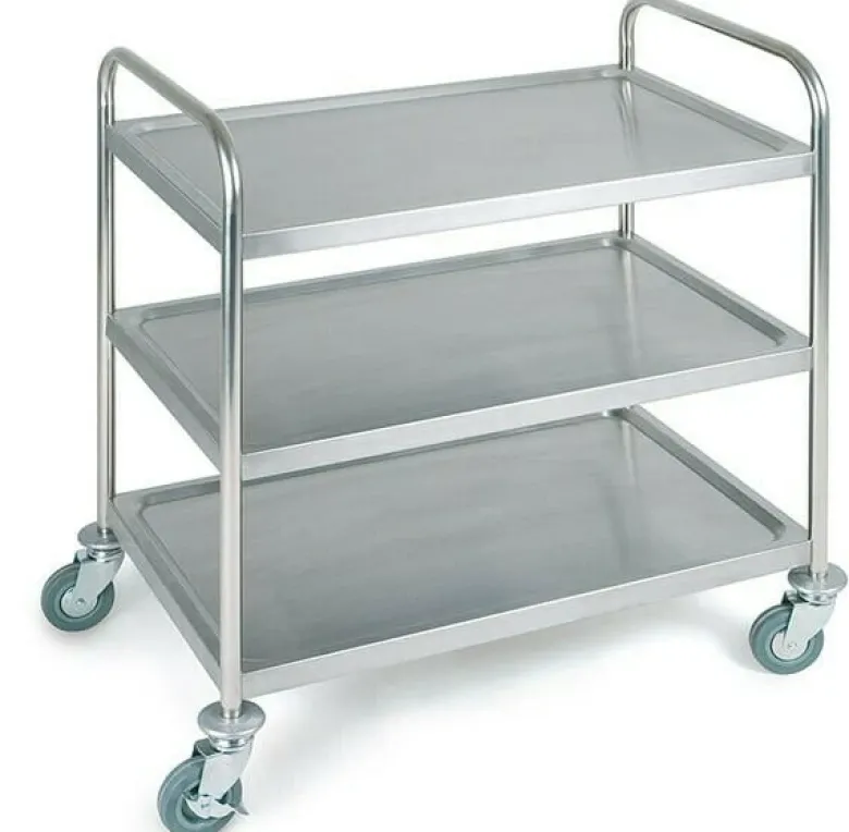 Rullebord m/3 hylder 91x59x93cm RS