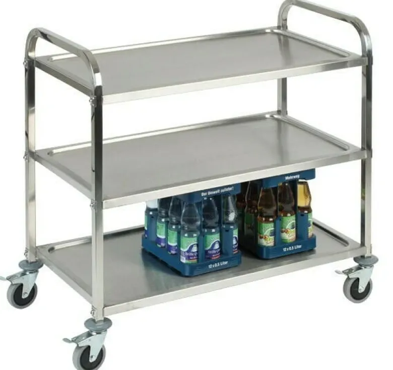 Rullebord m/3 hylder 96x50x94cm RS