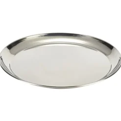 Rund tjenerbakke i stål 30cm