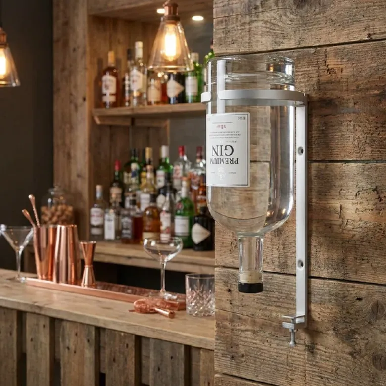 Rund vægmonteret flaskeholder 3 liter