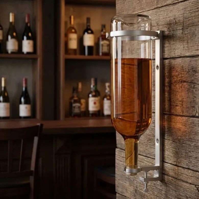 Rund Vægmonteret flaskeholder 4,5 liter