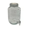 Saftdispenser med tappehane 8L 18x18x31 cm klar glass