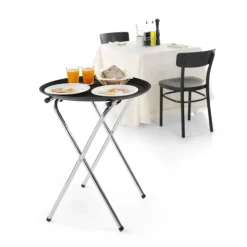 Sammenklappeligt bakkestativ rustfrit stål 520x410x800 mm