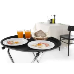 Sammenklappeligt bakkestativ rustfrit stål 520x410x800 mm