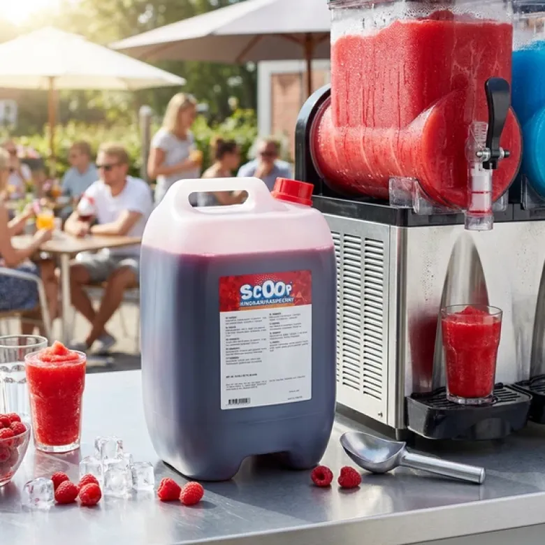 Scoop Slushice Koncentrat Hindbær, 10L