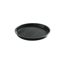 Serveringsbakke med høj kant rund 360x39 mm skridsikker PP