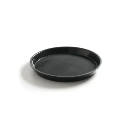 Serveringsbakke med høj kant rund 320x37 mm skridsikker PP