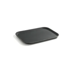 Serveringsbakke rektangulær sort 530x325 mm skridsikker PP
