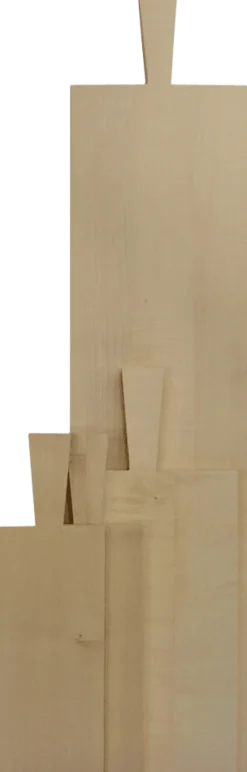 Serveringsbræt - ubehandlet eg 33,5 x 21,3 x 2 cm