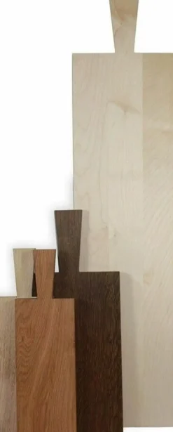 Serveringsbræt - ubehandlet eg 29 x 12 x 1,2 cm