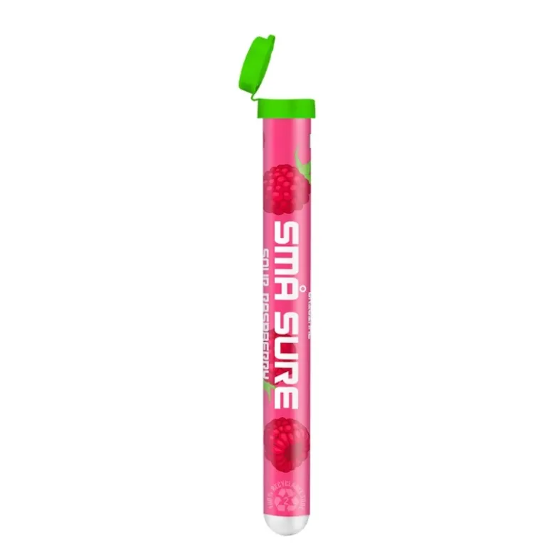 Små Sure Raspberry (50x2cl RØR)