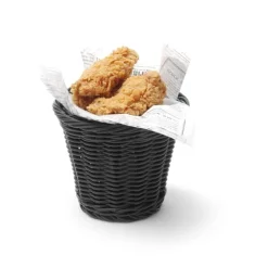 Snackkurv 130x110 mm lysegrå PP