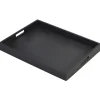 Solid Black Butlers Tray 44 x 32 x 4.5cm