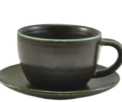 Sort underkop af porcelæn 14.5cm - Terra