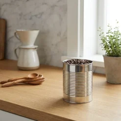 Stainless Steel Can 7,8 cm i diameter x 10,8 cm