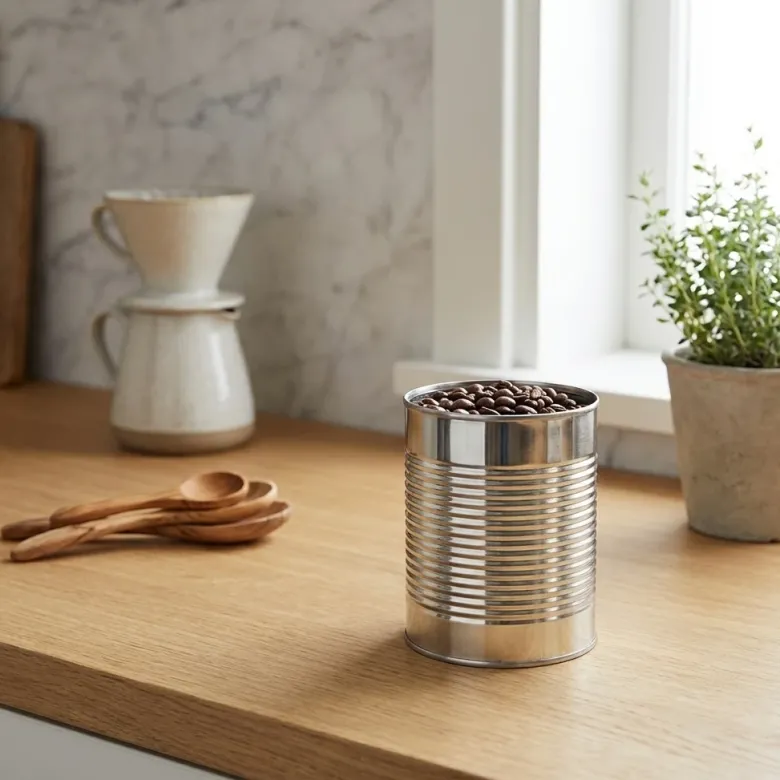 Stainless Steel Can 7,8 cm i diameter x 10,8 cm