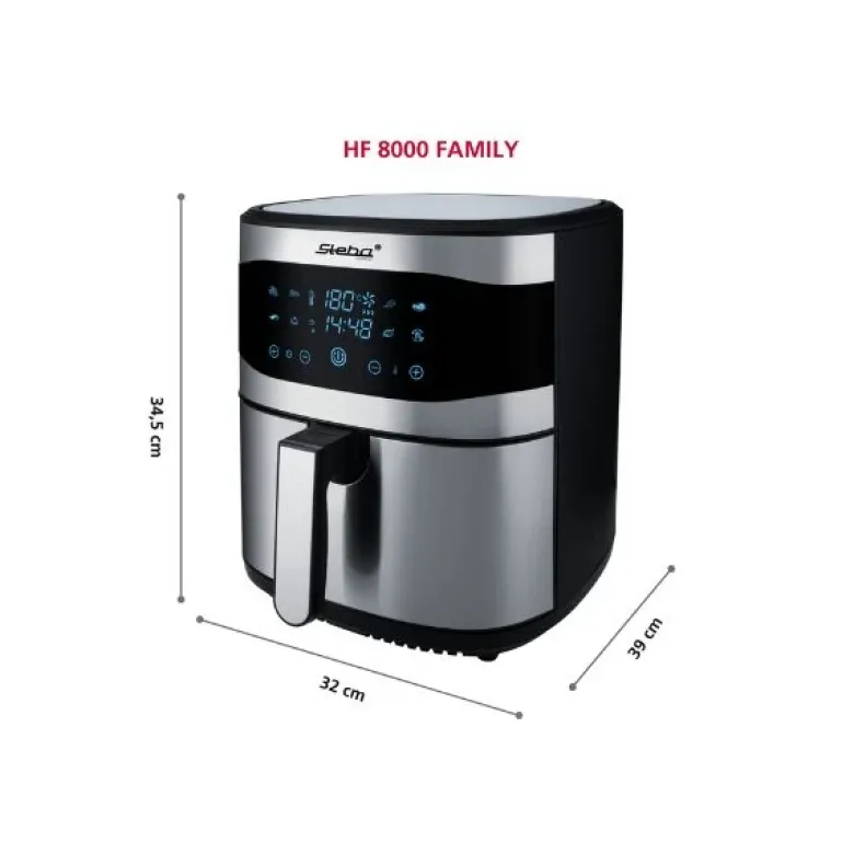 Steba Varmluftsfriture Family 8 L timer 80-200°C
