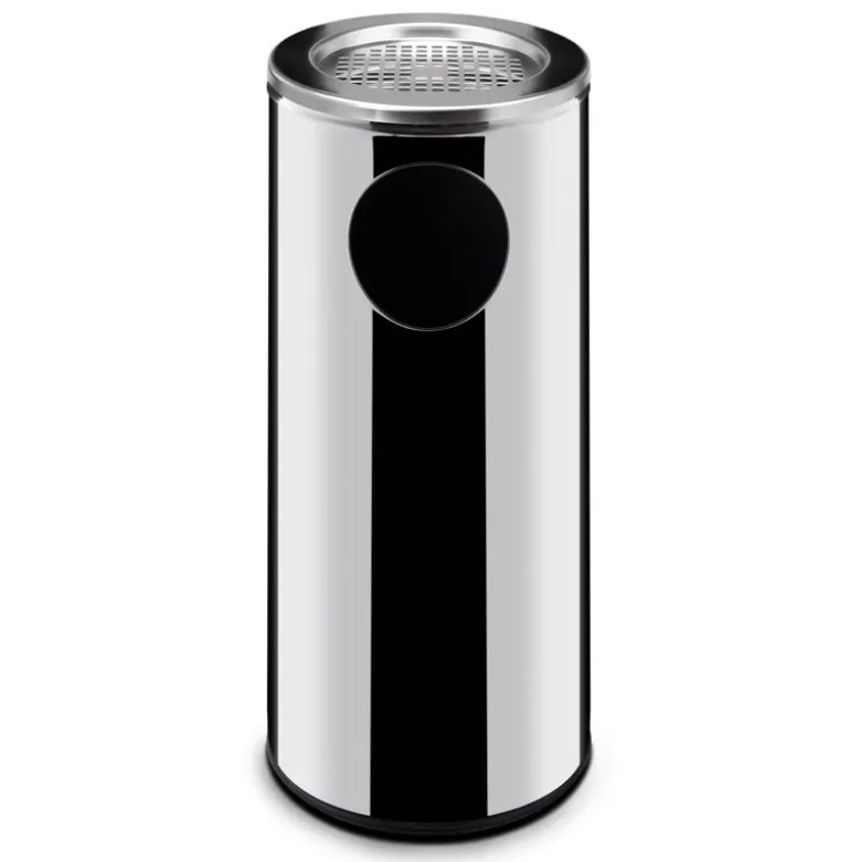 Stående affaldsbeholder med askebæger 15 l 200x700 mm