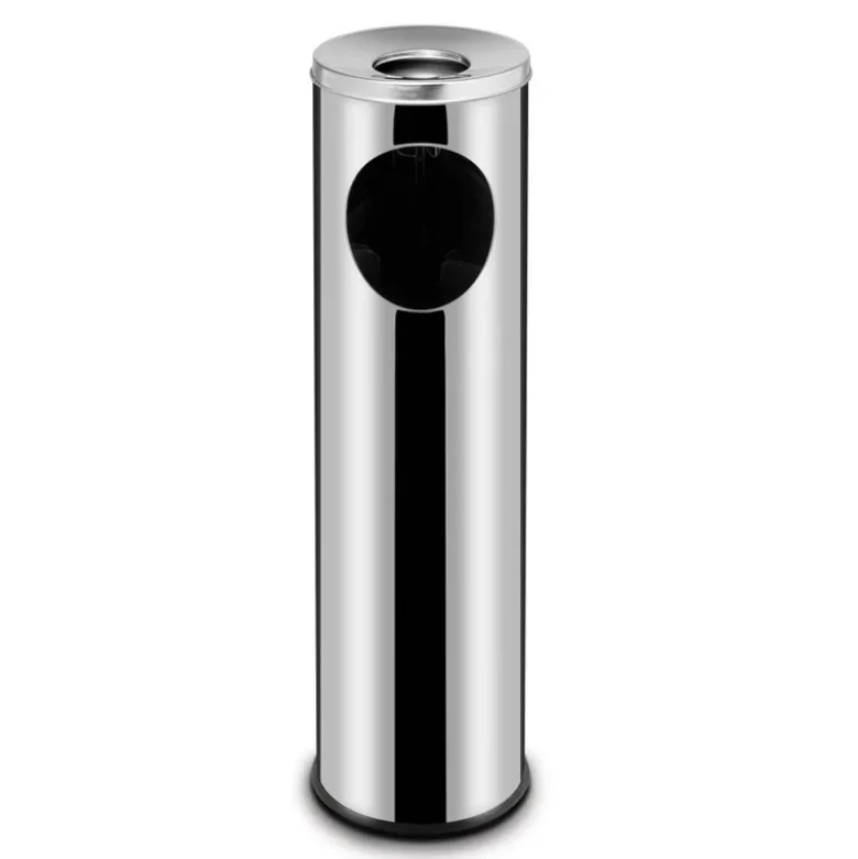 Stående affaldsbeholder med askebæger 15 l 200x700 mm