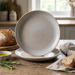 Stentøj Antigo Barley Coupe Tallerken 19cm - Terra