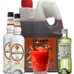 Strawberry Daiquiri - Slush ice drinkspakke