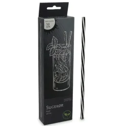 Sugerør Genanvendeligt Plast Ø6 mm 22 cm. 50 stk.