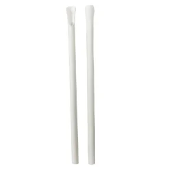 Sugerør med ske til slush ice, 8x210 mm 125 stk.