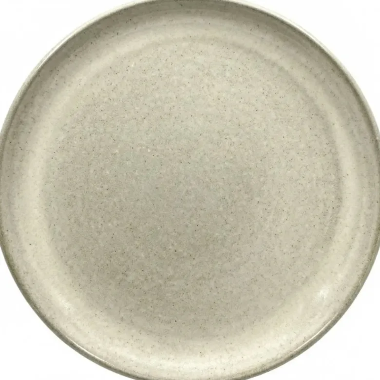 Tallerken 27cm - Sandfarvet Stentøj