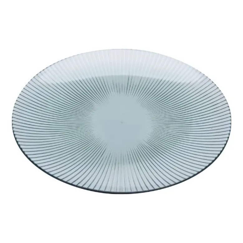 Tallerken grøn plast Ø 20 cm