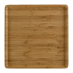 Tallerken kvadratisk bambus 26x26cm