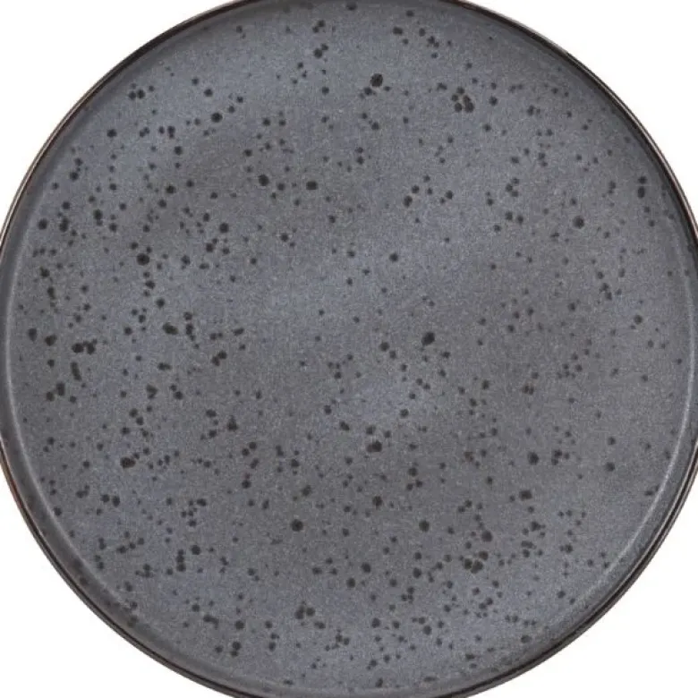 Tallerken stentøj 27cm sort