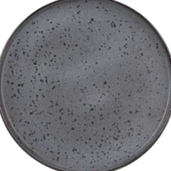 Tallerken stentøj 27cm sort
