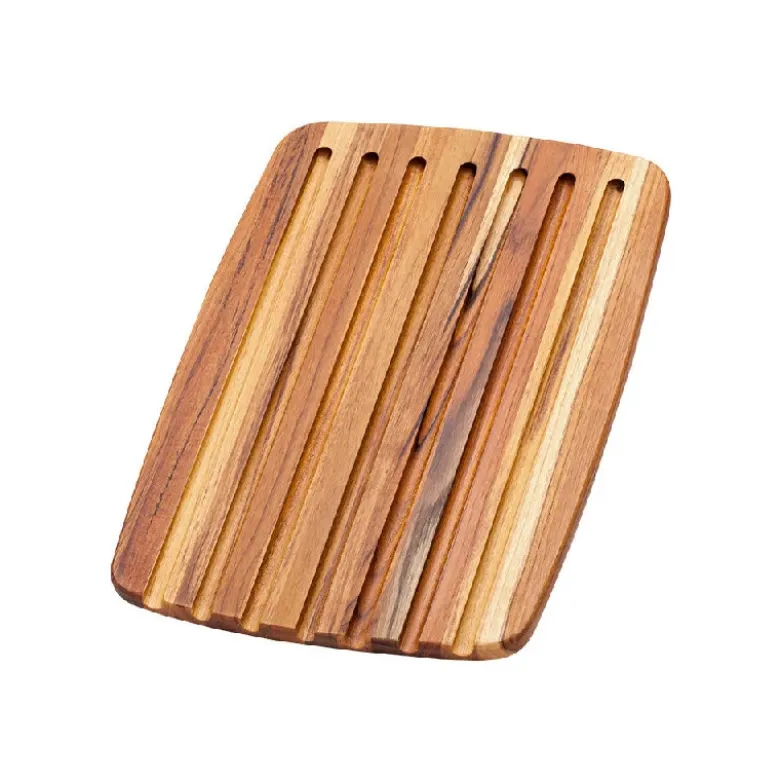 Teak Haus essentiel bræt til brød 41 x 28 x 1,4 cm