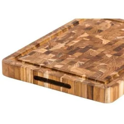 Teak Haus slagterblok skære- og udskæringsbræt 42 x 30,5 x 3,8 cm