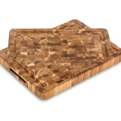 Teak Haus slagterblok skære- og udskæringsbræt 42 x 30,5 x 3,8 cm