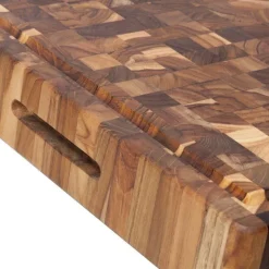 Teak Haus slagterblok skære- og udskæringsbræt ekstra tykt 52 x 36 x 6,4cm