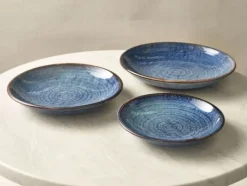 Terra Aqua Blå Dyb Coupe Tallerken 25cm Genware