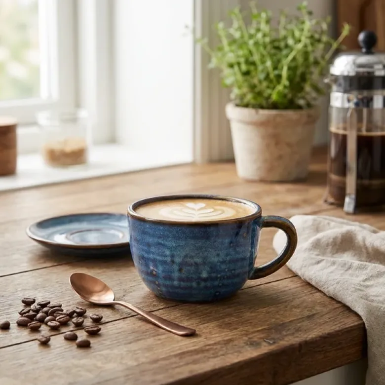 Terra Aqua Blå Kaffekop 22cl/7,75oz Genware