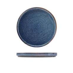 Terra Aqua Blå Lav Præsentationstallerken 18cm Genware