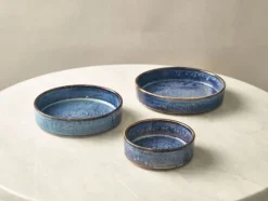 Terra Aqua Blå Præsentationsskål 13cm Genware