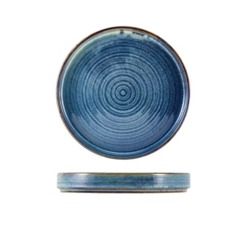 Terra Aqua Blå Præsentationstallerken 18cm Genware