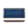 Terra Aqua Blå Smal Rektangulær Fad 31 x 14 cm Genware